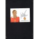 Footballer Wes Brown autographed official Manchester United card.  